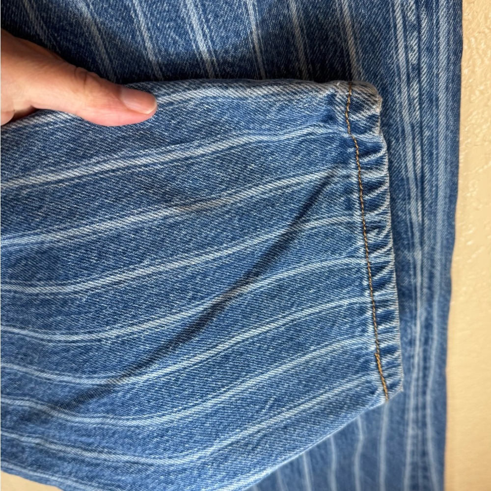 Women’s 501 Levi’s Big E Striped Jeans Size 27 X 26” - Picture 6 of 9